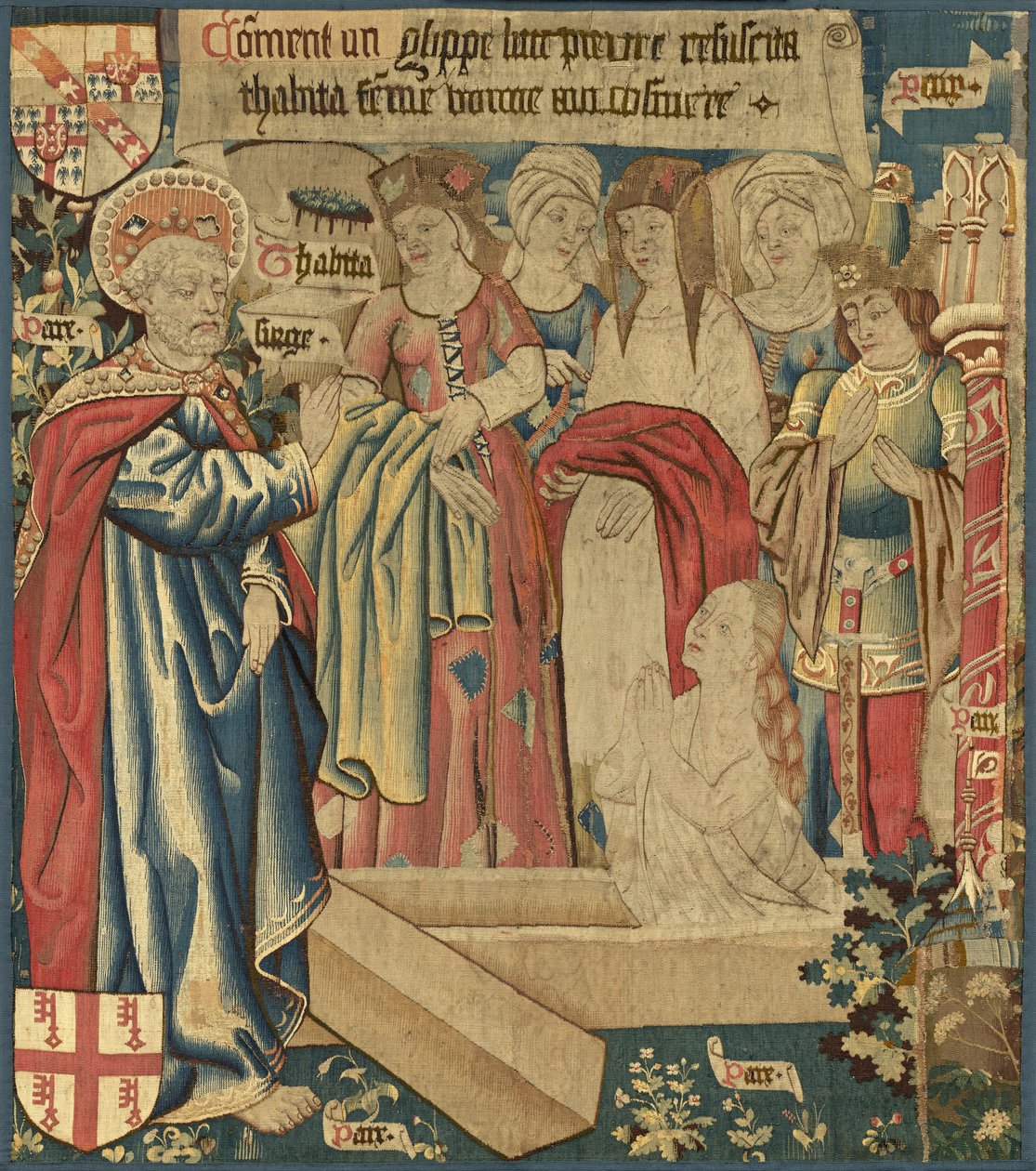 De Opwekking van Tabitha, ca. 1460 door Unbekannt