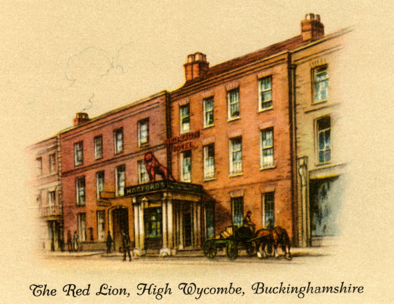 De Rode Leeuw, High Wycombe, Buckinghamshire, 1936 door Unbekannt