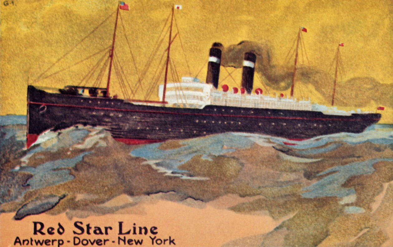 De Red Star Line, ca. 1900 door Unbekannt
