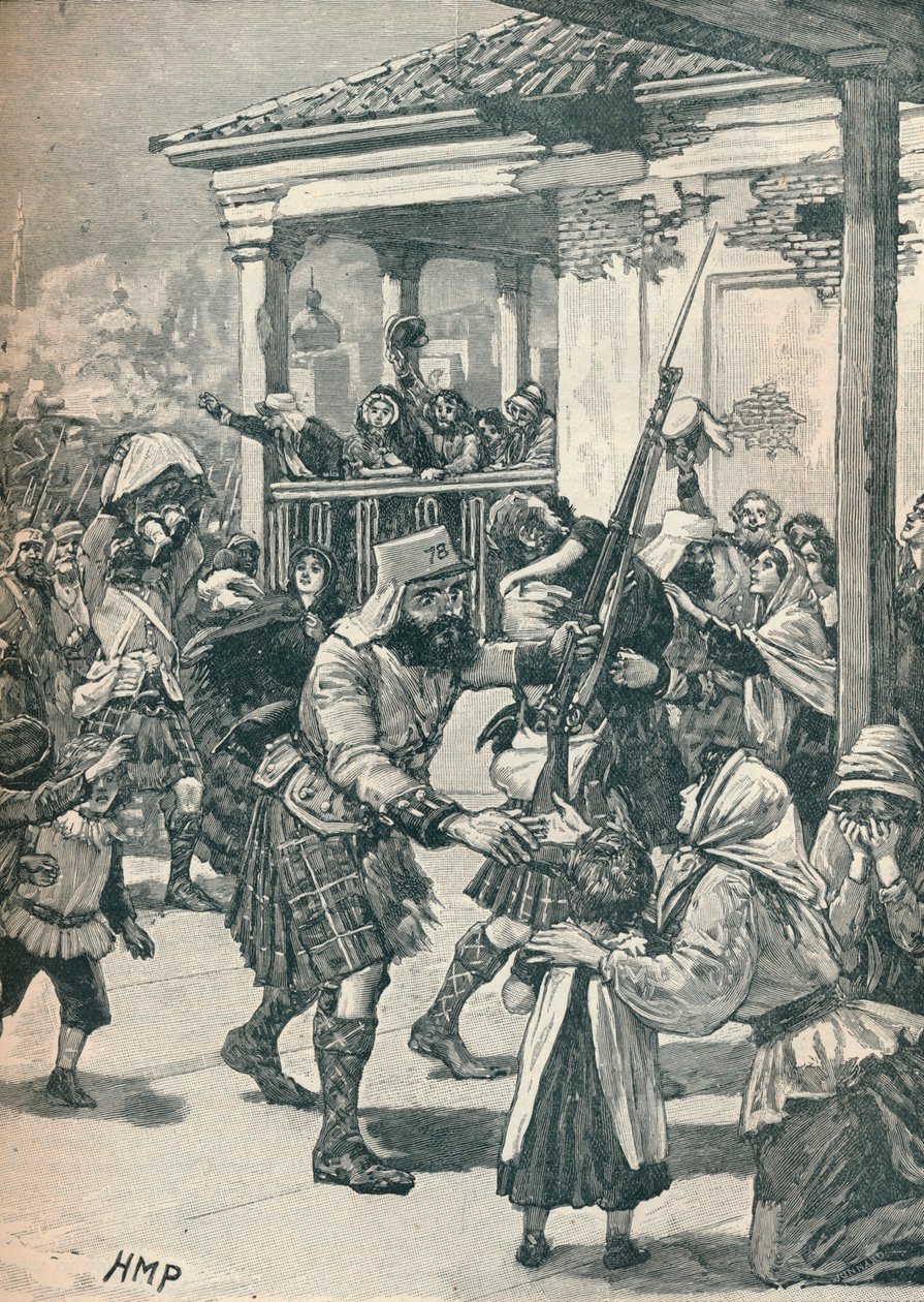 De bevrijding van Lucknow, 1857 1906 door Unbekannt
