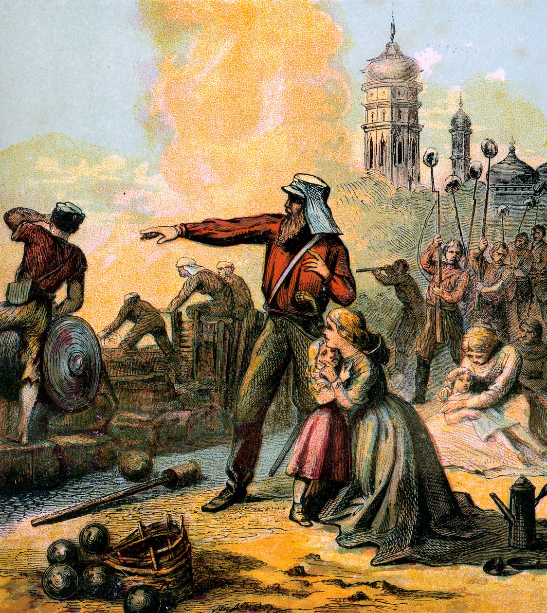 De Bevrijding van Lucknow, 1857 ca. 1850s door Unbekannt