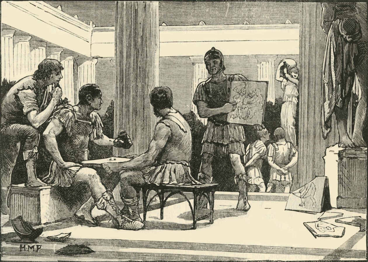 De Romeinen in Korinthe, 1890 door Unbekannt