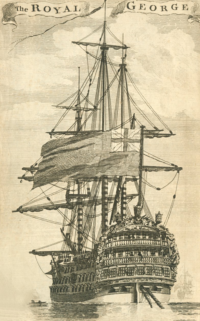De Royal George, 1756 door Unbekannt