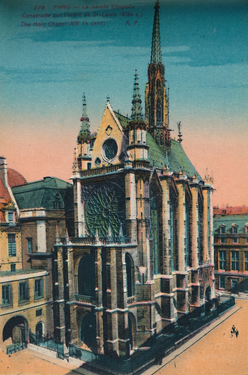 De Sainte-Chapelle Heilige Kapel, Parijs, ca. 1920 door Unbekannt