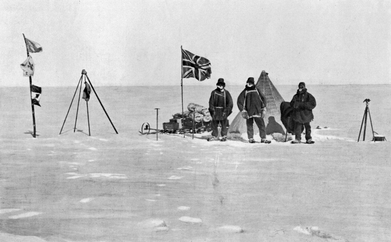 Het Shackleton kamp, Antarctica, Kerstdag, 1908 door Unbekannt