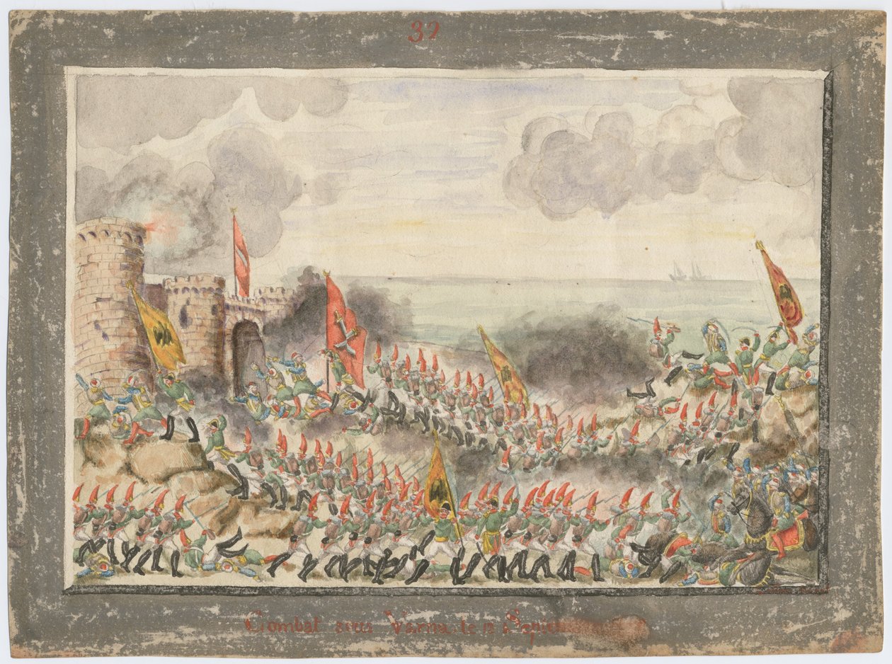 Het beleg van Varna op september 1828, 1829 door Unbekannt