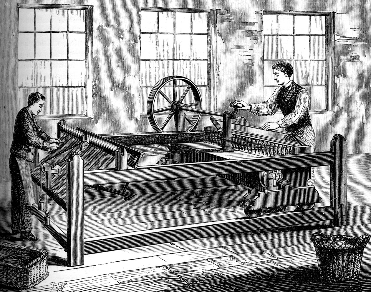 De Slubbing-Billy, c1880 door Unbekannt