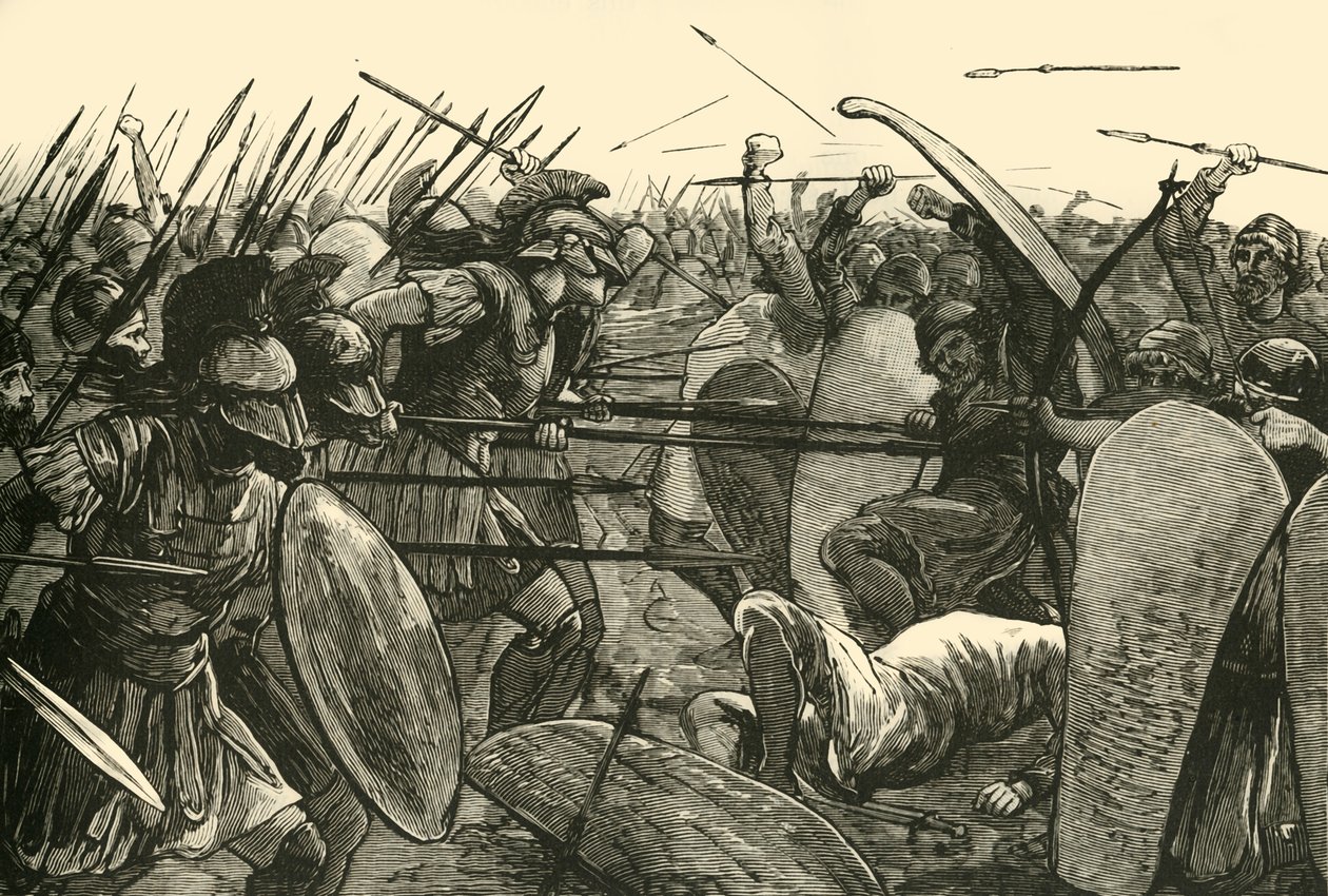 De Spartanen bij Plataea, 1890 door Unbekannt