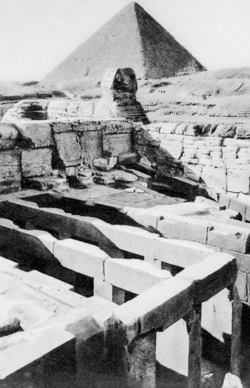 De Sfinx Tempel, Caïro, Egypte, ca. 1920s door Unbekannt