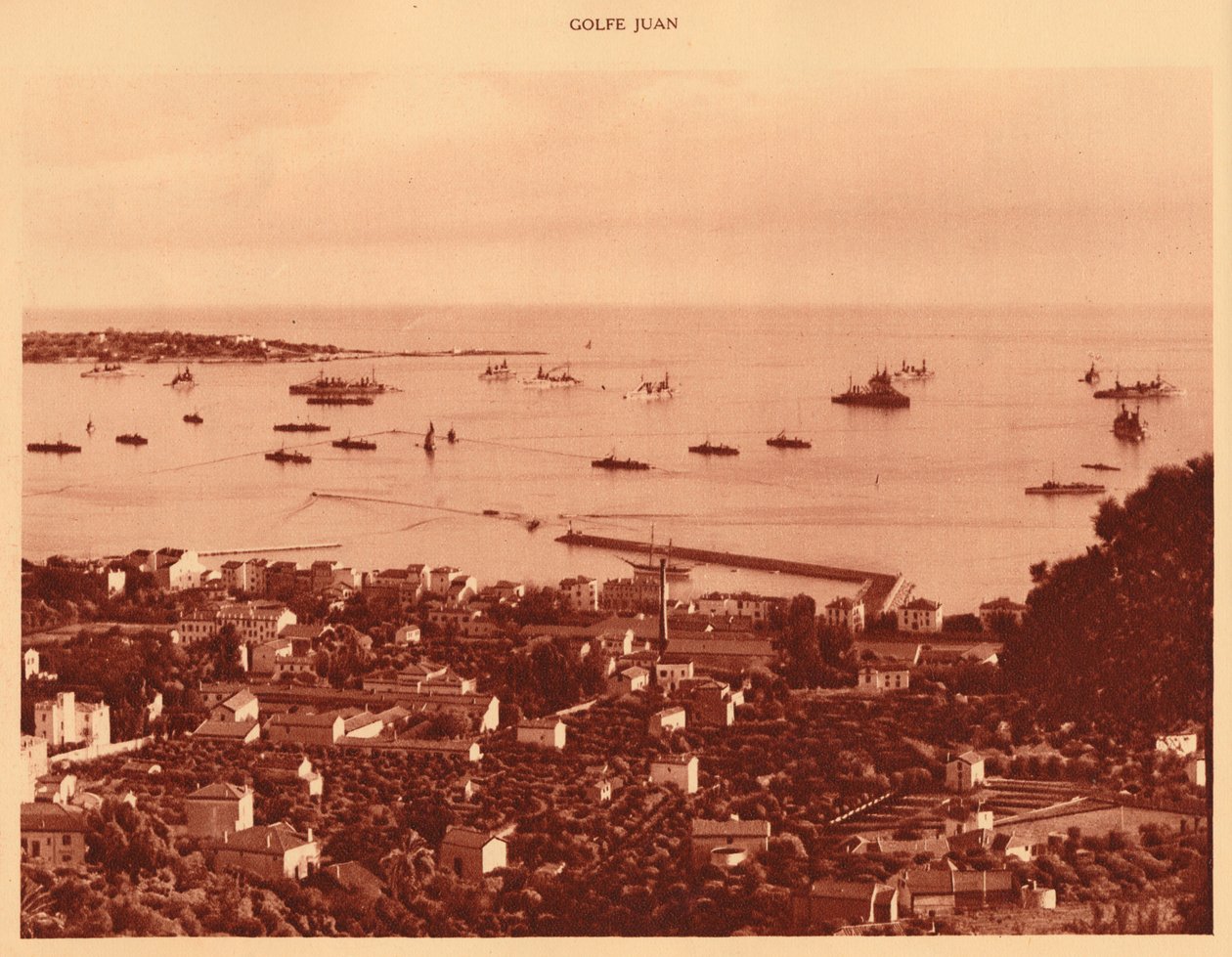 Het squadron in de rede, Golfe-Juan, 1930 door Unbekannt