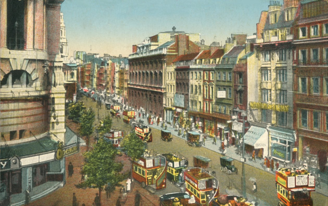 The Strand, Londen, ca. 1910 door Unbekannt