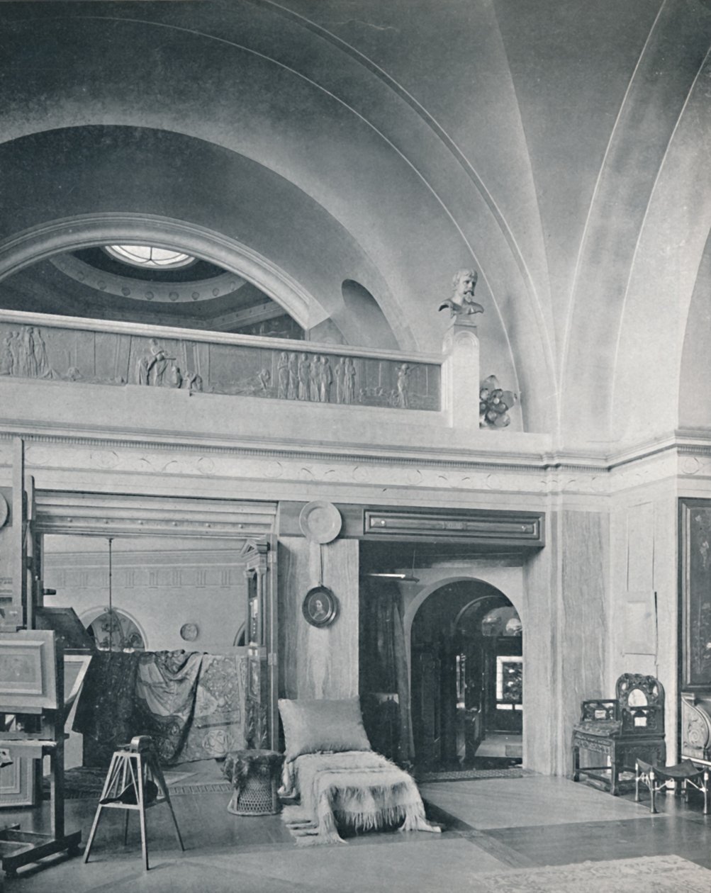 Het atelier, late 19e eeuw door Unbekannt