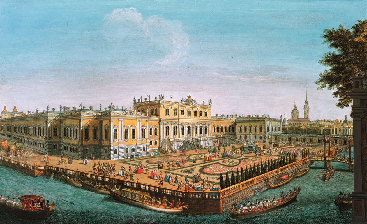 Het Zomerpaleis in Sint-Petersburg, 1753 door Unbekannt