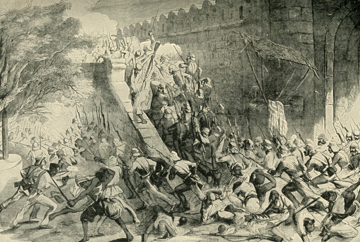 De inname van de Kashmir Gate, 1901 door Unbekannt