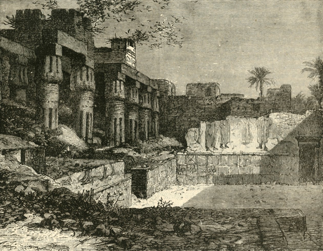 De Tempel van Luxor, 1890 door Unbekannt