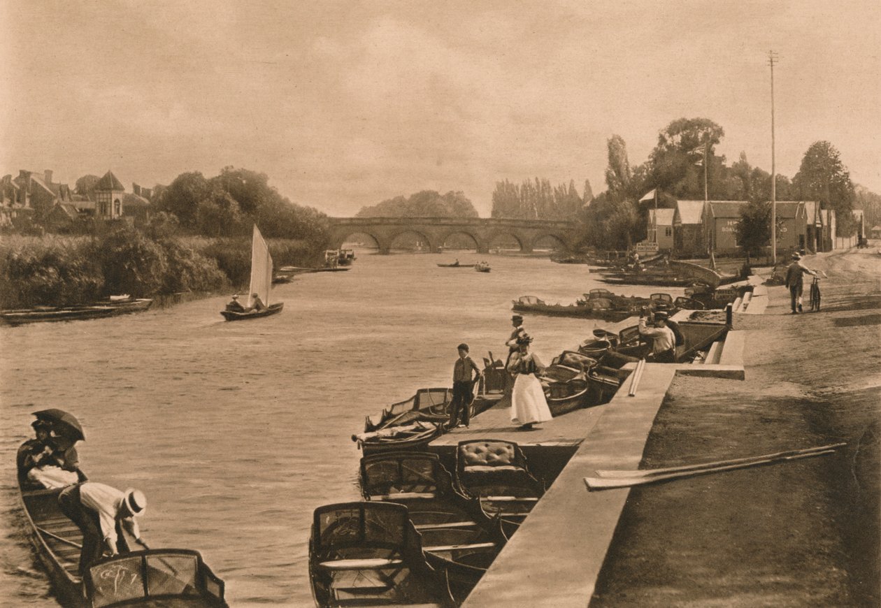 De Theems bij Maidenhead, 1902 door Unbekannt