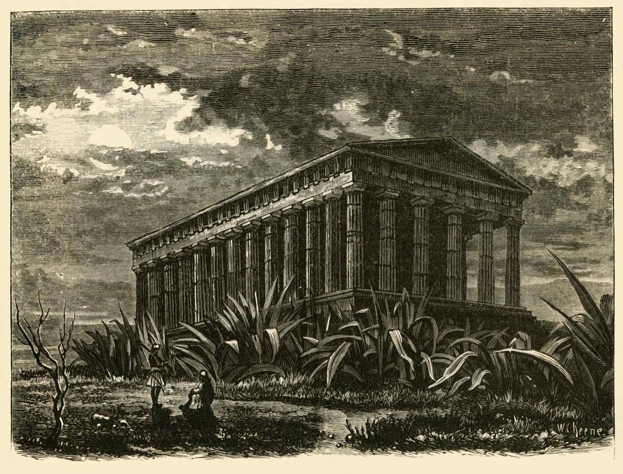 Het Theseion in Athene, 1890 door Unbekannt