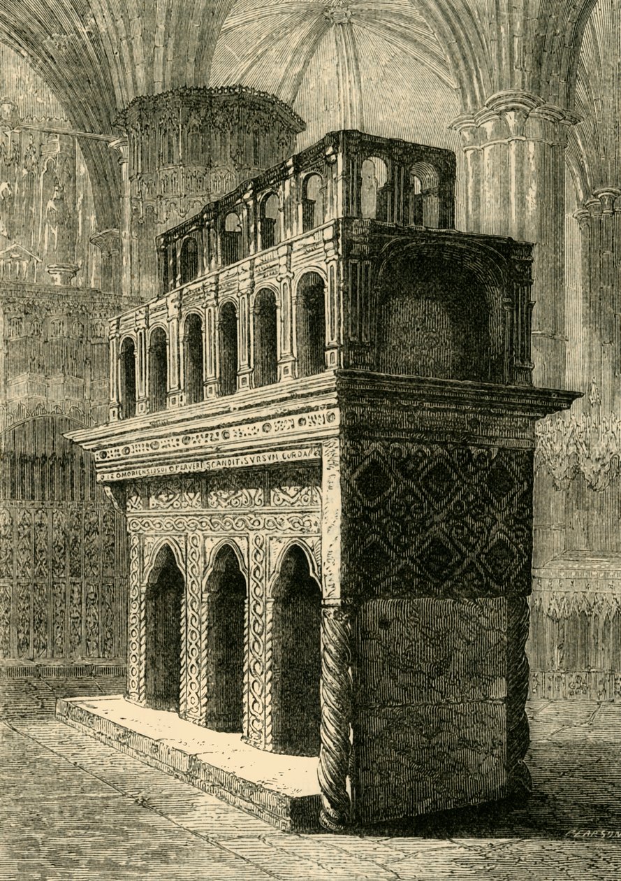 Het graf van Edward de Belijder, 1881 door Unbekannt