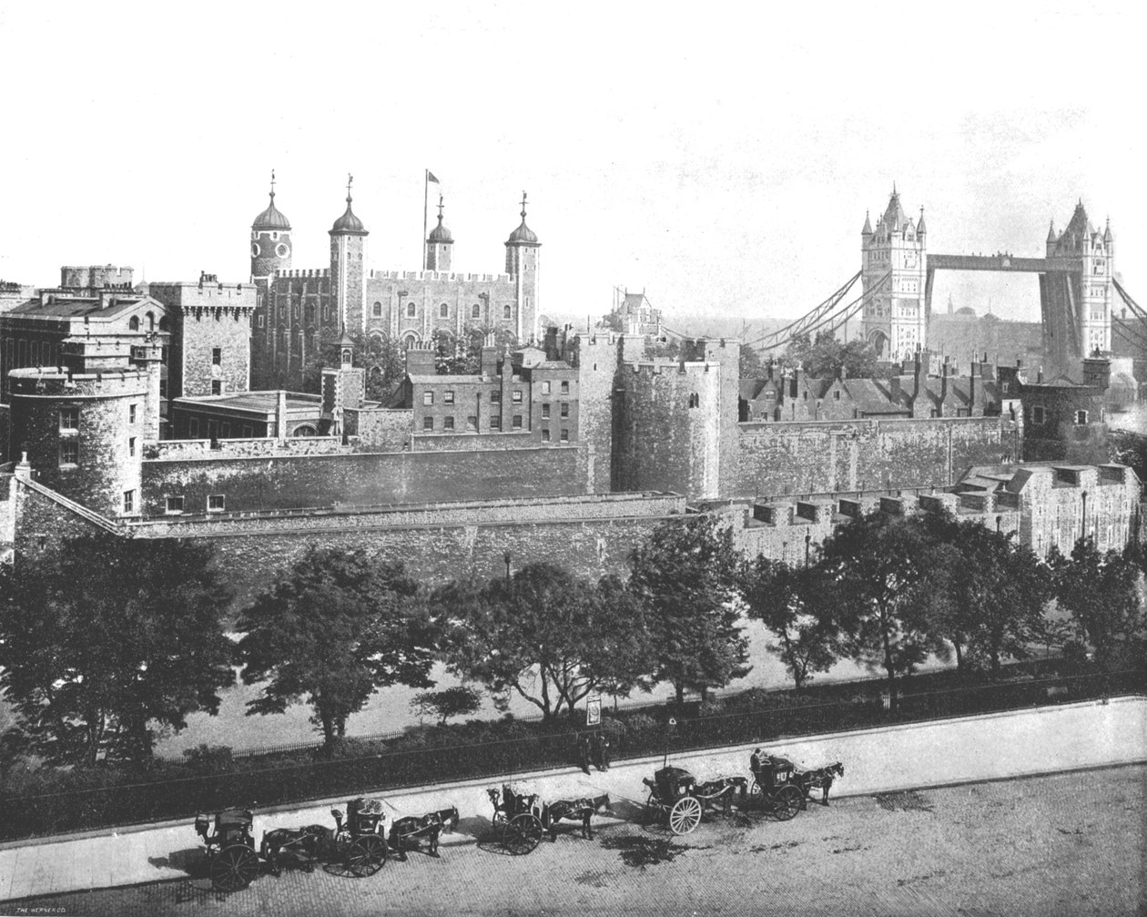 De Tower of London, 1894 door Unbekannt