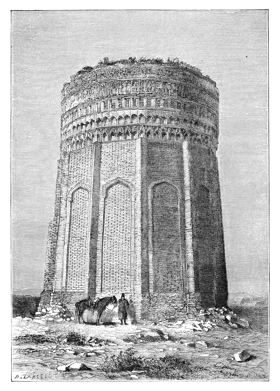 De toren van Meimandan, Perzië Iran door Unbekannt