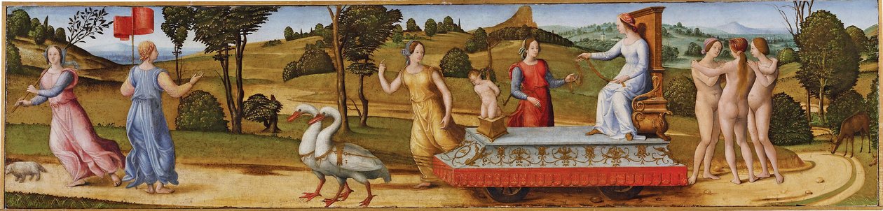 De Triomf van Kuisheid, ca. 1500 door Unbekannt