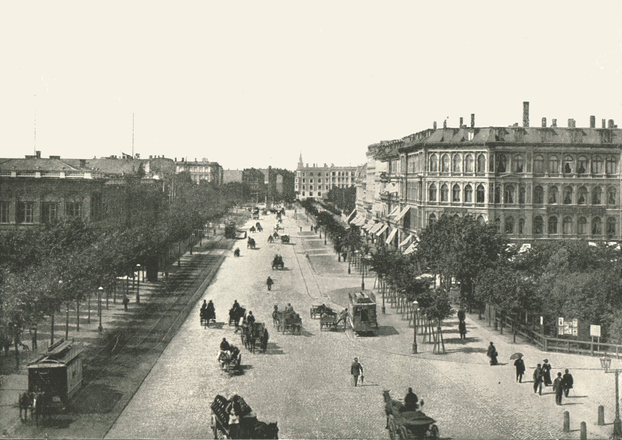 De Vesterbrogade, Kopenhagen, Denemarken, 1895 door Unbekannt