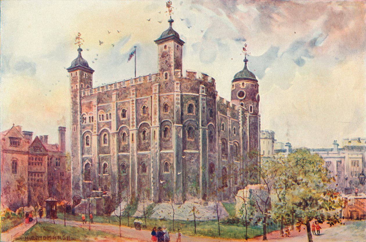 De Witte Toren, Tower of London, 1906 door Unbekannt