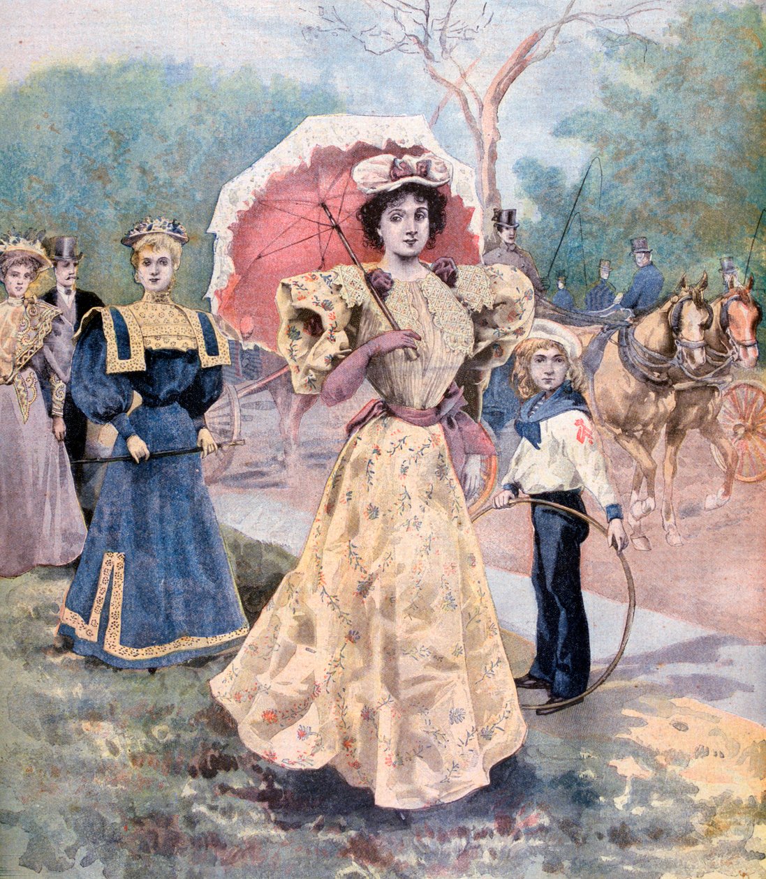 De mode in 1894 door Unbekannt
