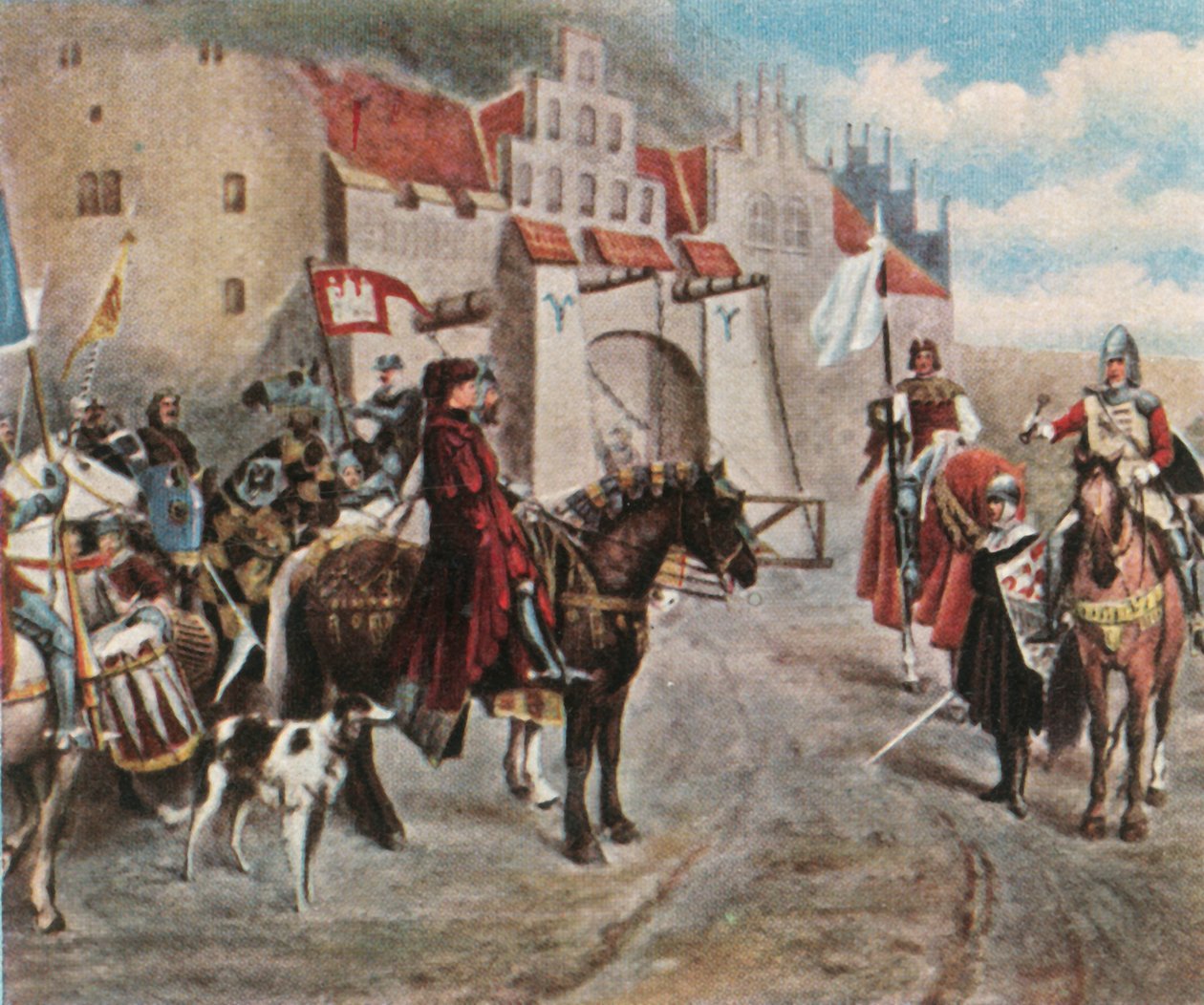 De overdracht van Bergedorf, 1420, 1936 door Unbekannt