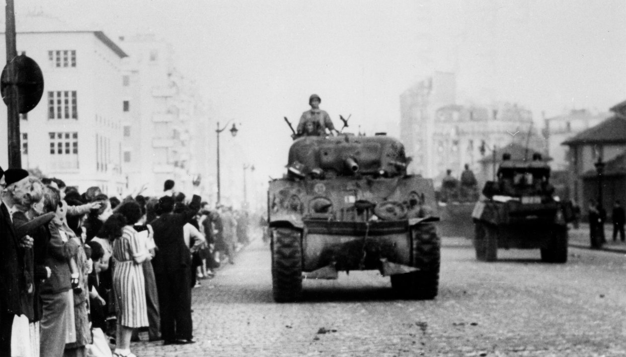 De bevrijding van Parijs, augustus 1944 door Unbekannt