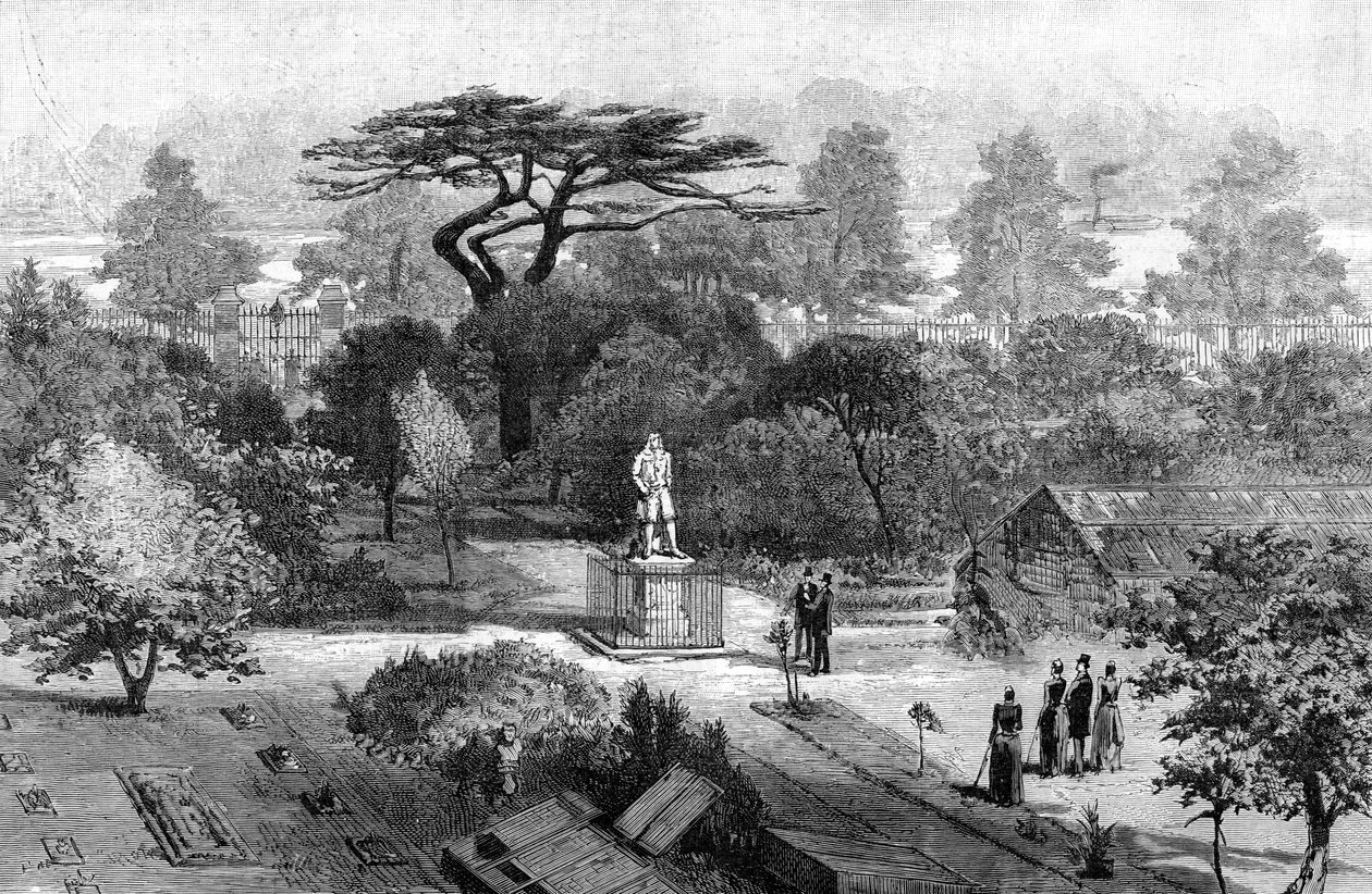 De oude fysiektuin, Chelsea, 1890 door Unbekannt