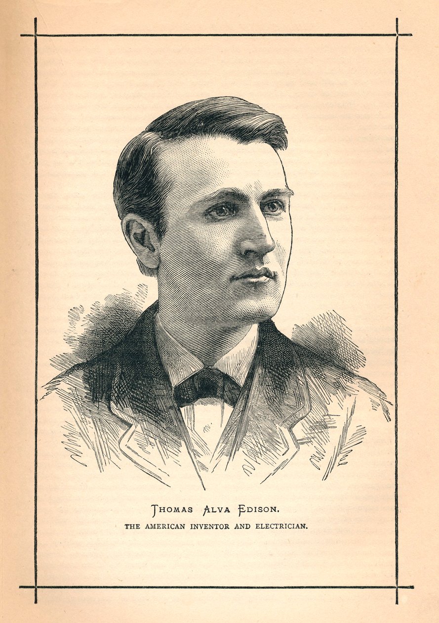 Thomas Alva Edison, Amerikaanse uitvinder, 1893 door Unbekannt