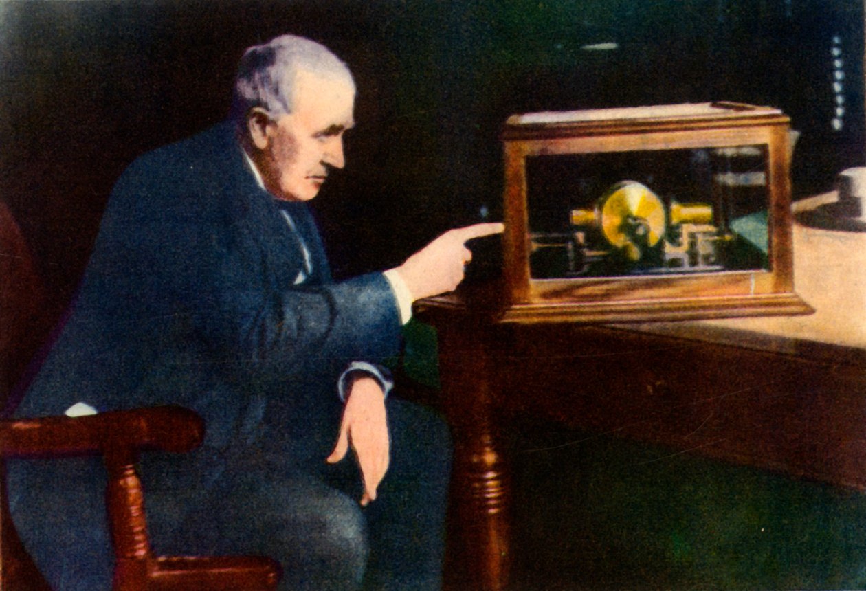 Thomas Alva Edison door Unbekannt