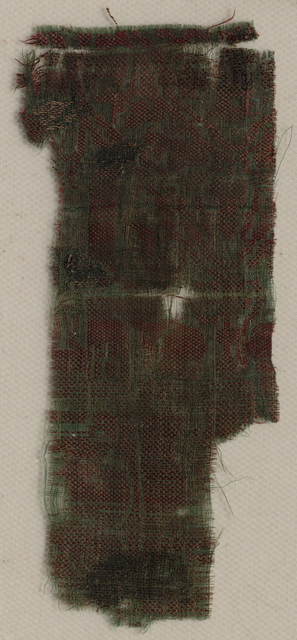 Drie fragmenten van Italiaanse gotische zijde, 1300s door Unbekannt