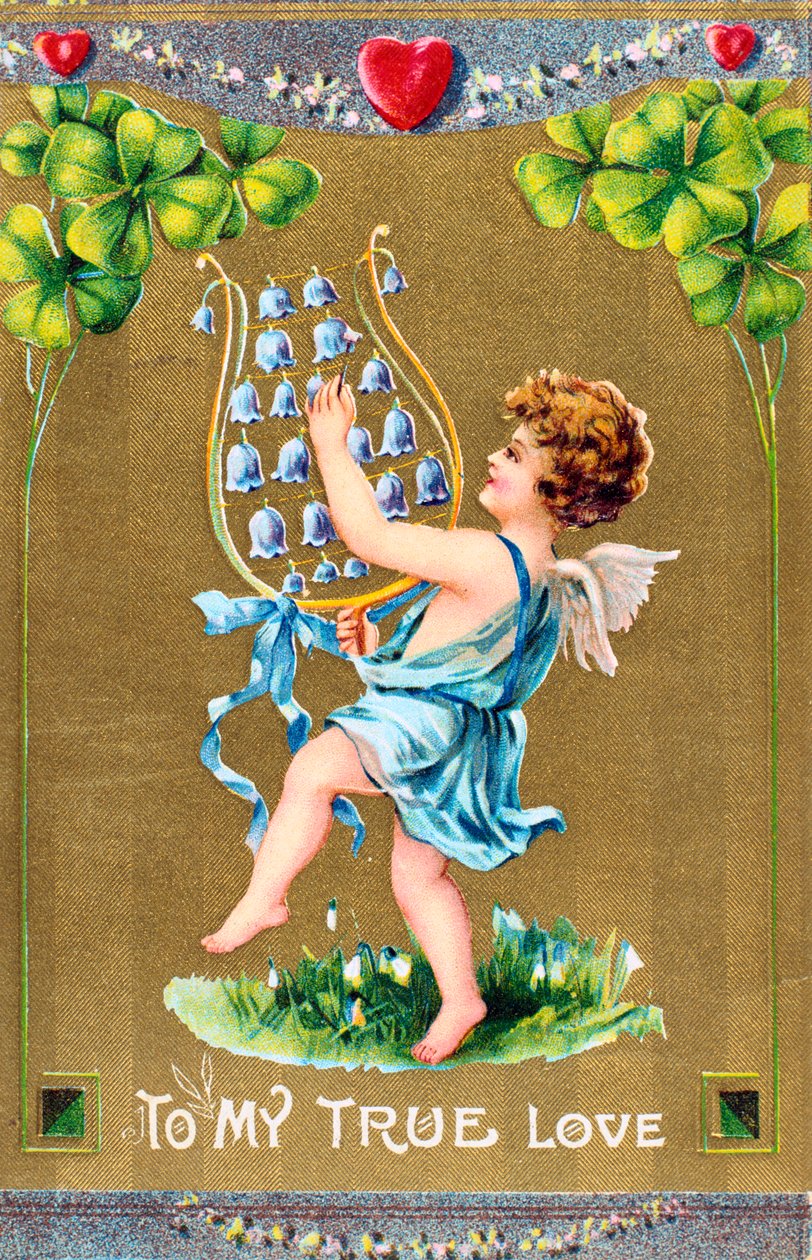 Aan mijn ware liefde, Amerikaanse Valentijnskaart, c1910 door Unbekannt