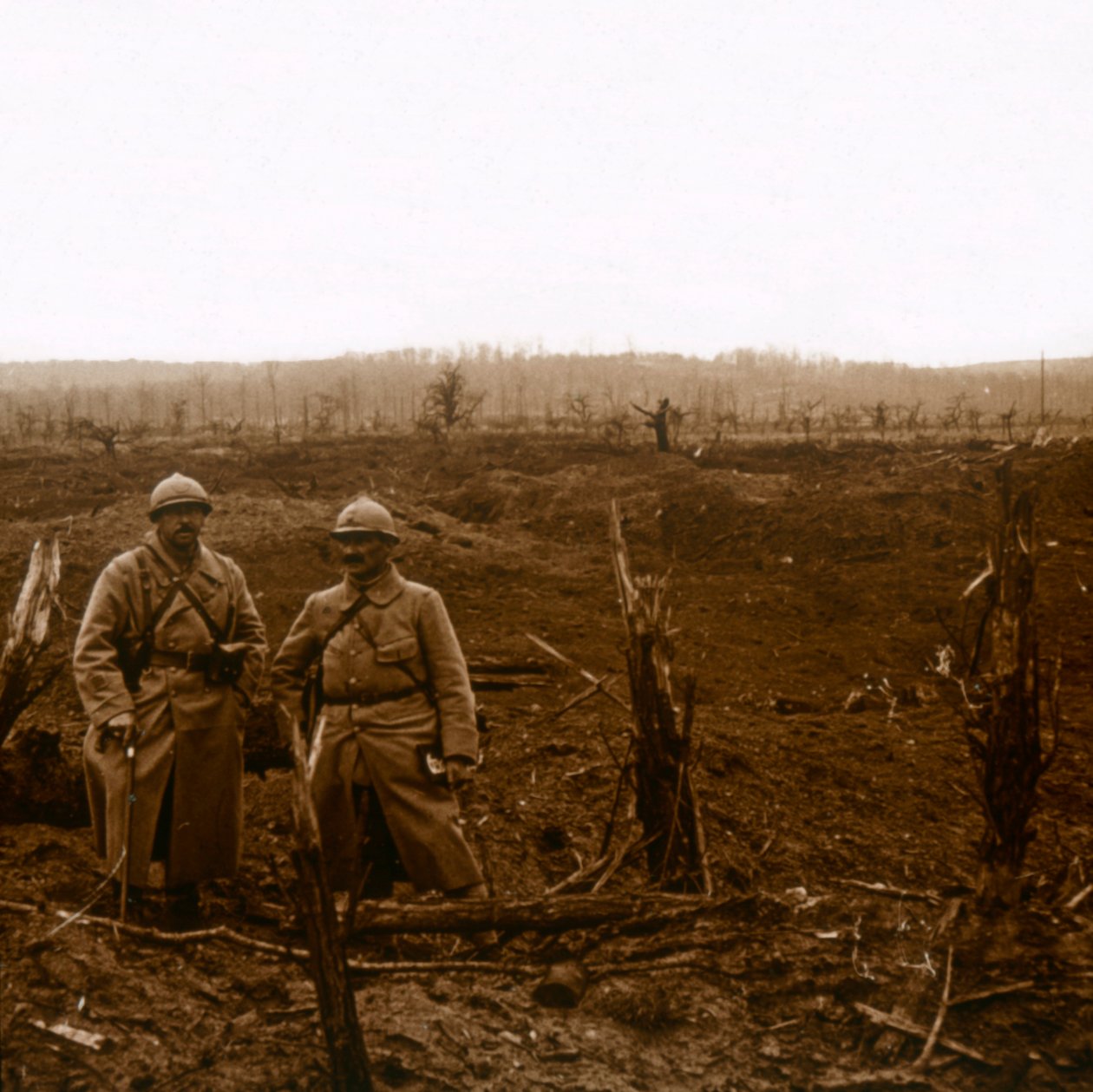 Naar La Malmaison, Noord-Frankrijk, ca. 1914-1918 door Unbekannt