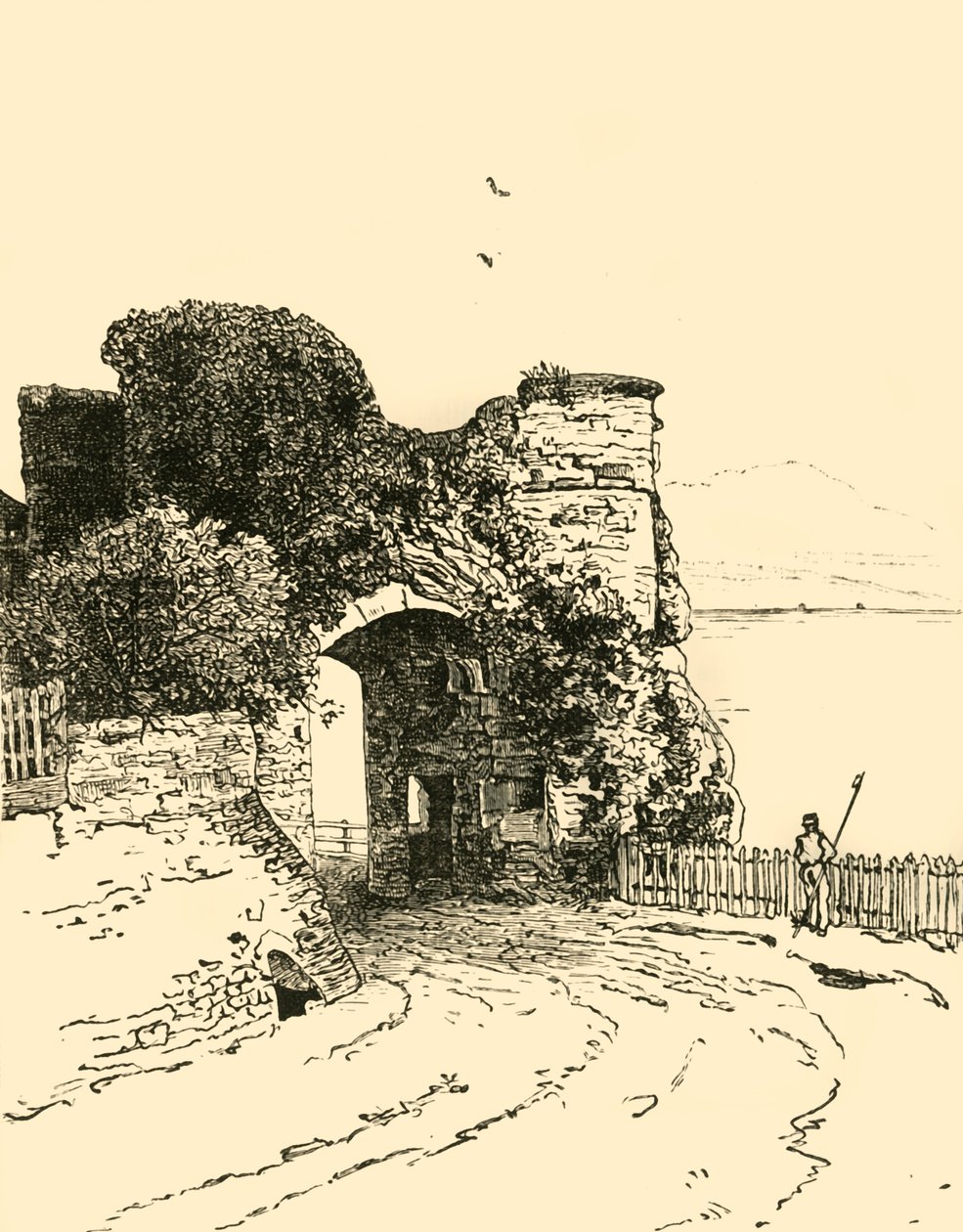 Stadspoort, Winchelsea, 1898 door Unbekannt