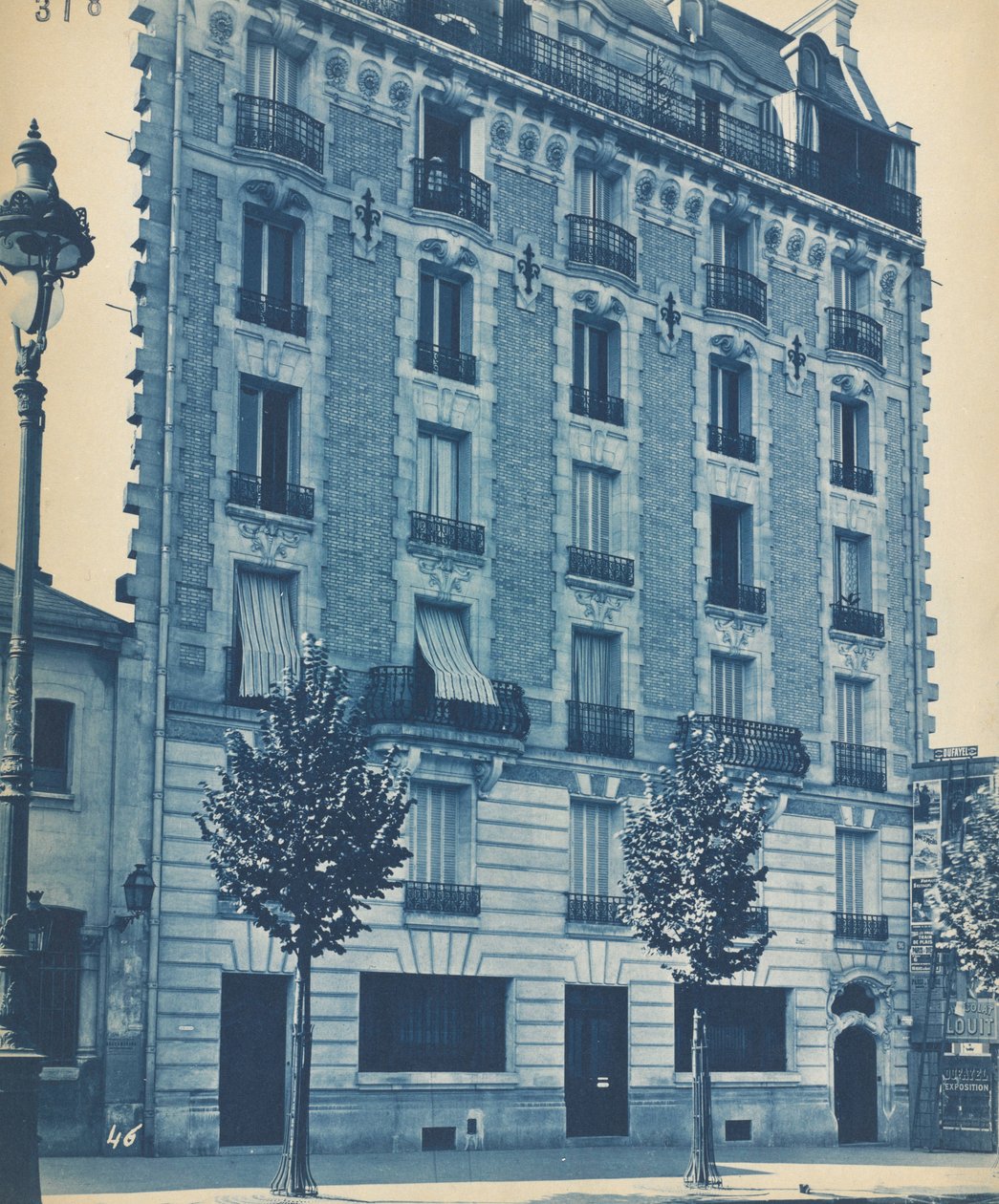 Gevel van herenhuis, ca. 1900 door Unbekannt