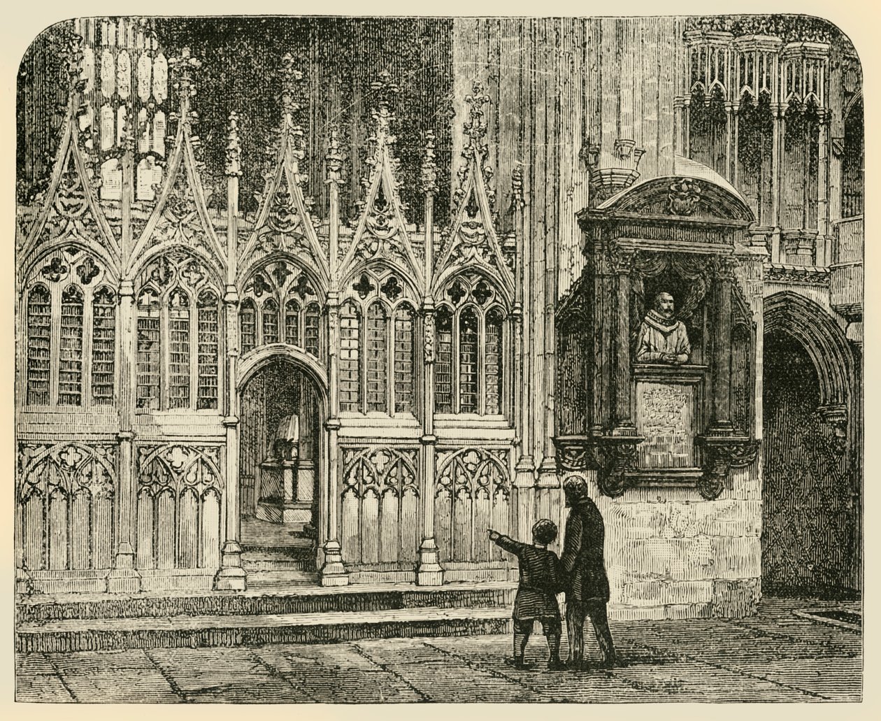 Transept van het Martelaarschap, Canterbury kathedraal, 1890 door Unbekannt