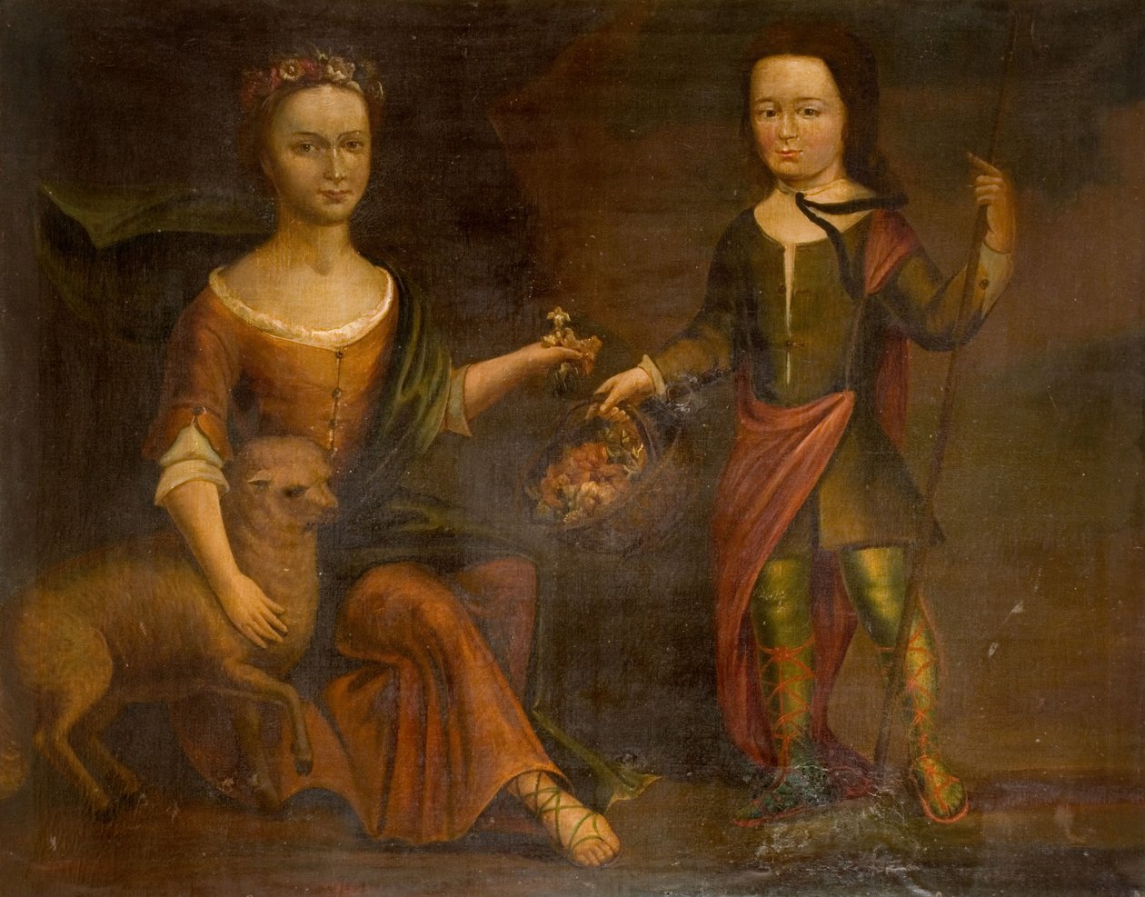 Twee Kinderen van de Holte Familie, 1800 door Unbekannt