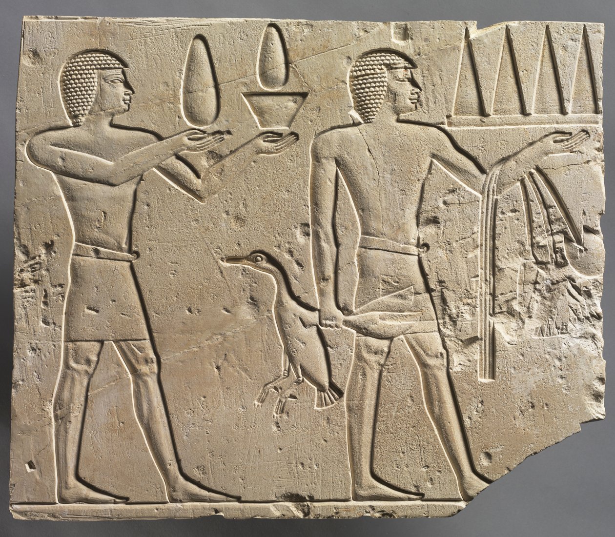 Twee Offerdragers, ca. 667-647 v.Chr. door Unbekannt