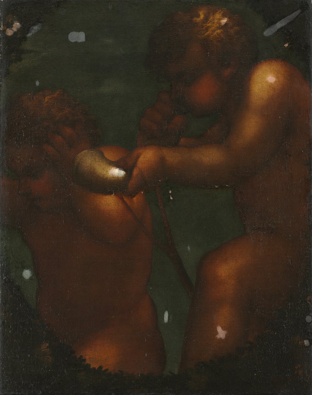 Twee Putti, 1700s door Unbekannt