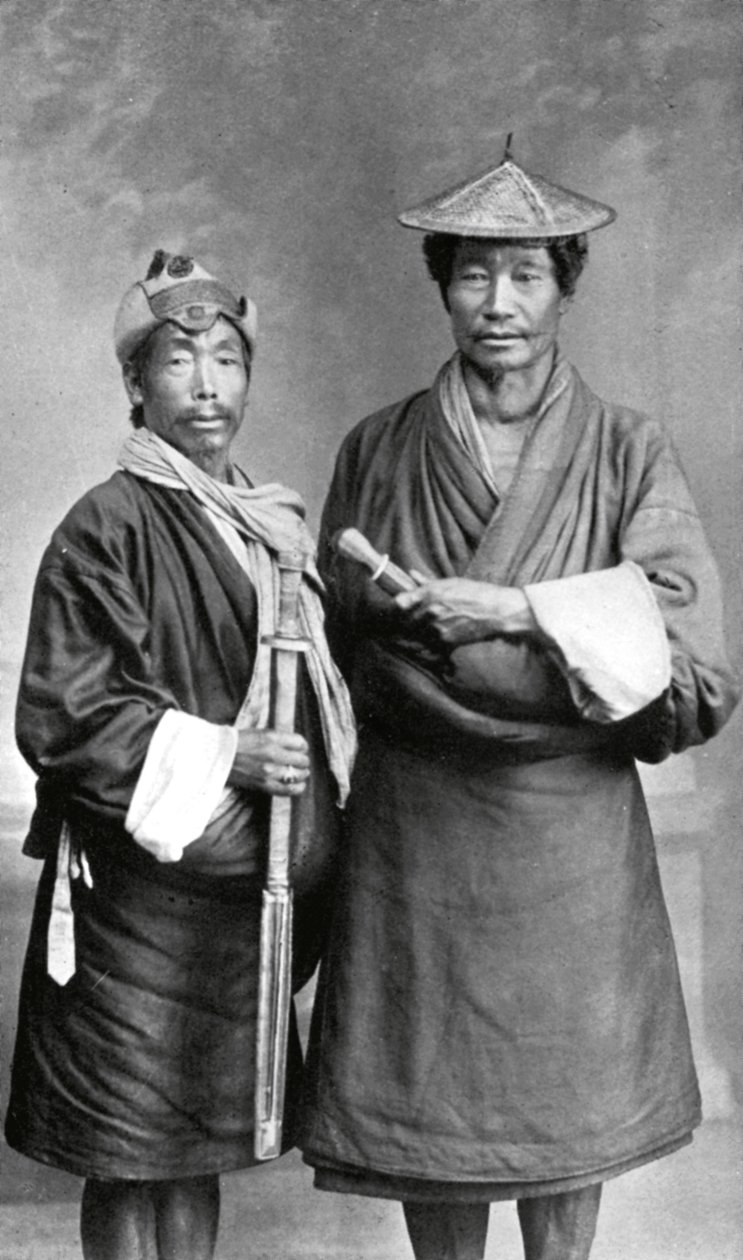 Twee Sikkimese mannen door Unbekannt
