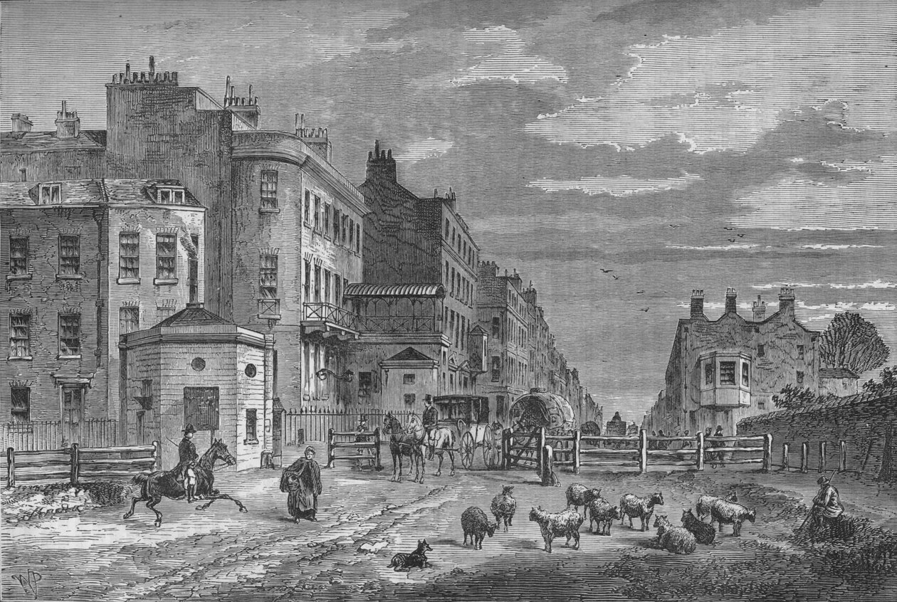 Tyburn Tolhek, Westminster, Londen, 1820 door Unbekannt