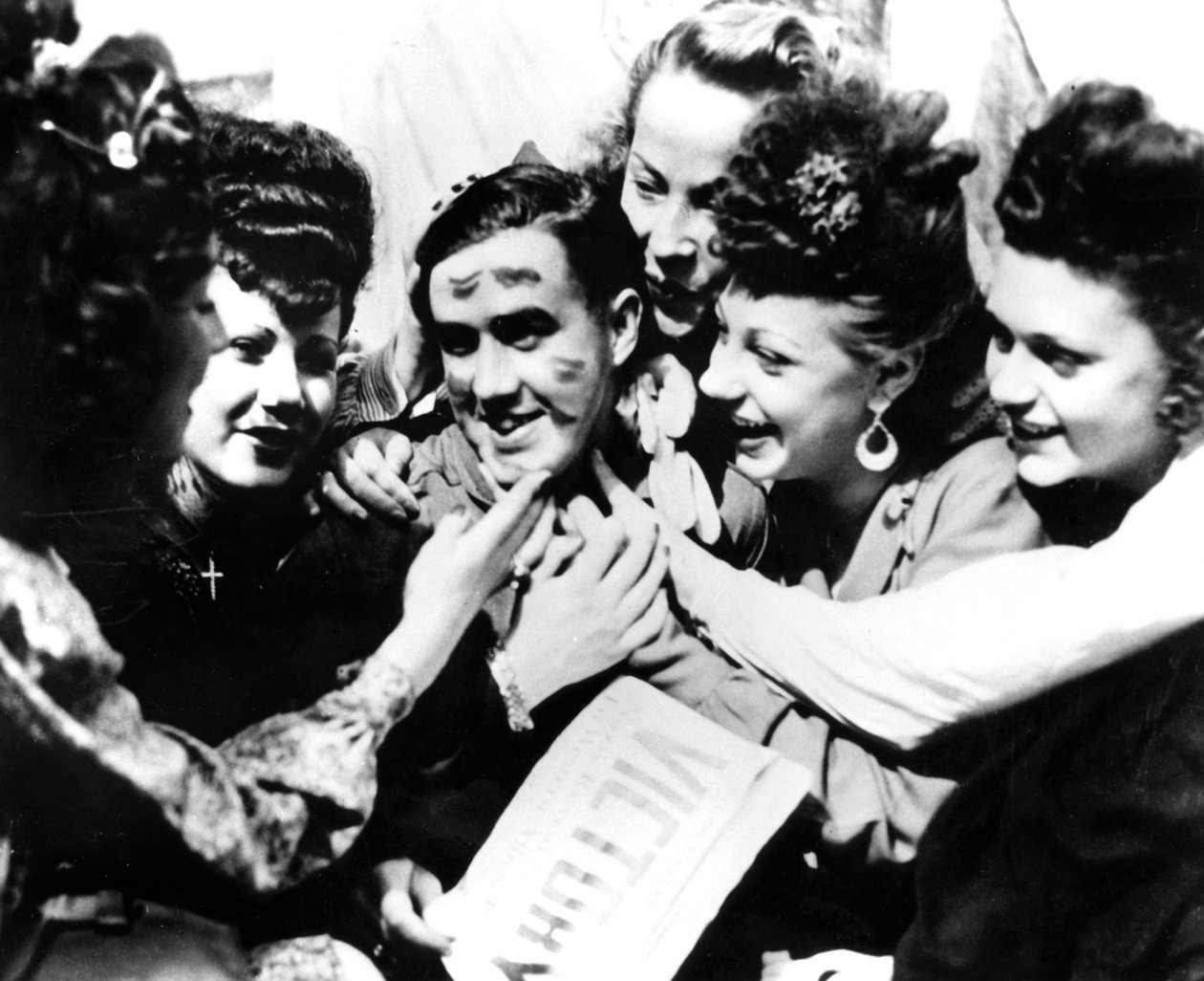 VE-dag vieringen, Parijs, 8 mei 1945 door Unbekannt