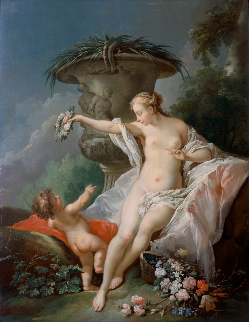 Venus en Cupido door Unbekannt
