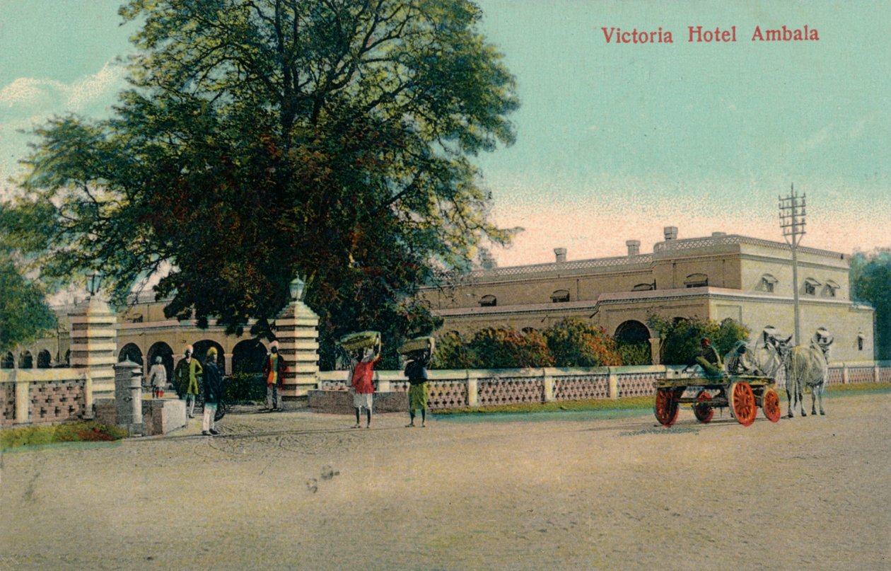 Victoria Hotel Ambala, c1900 door Unbekannt