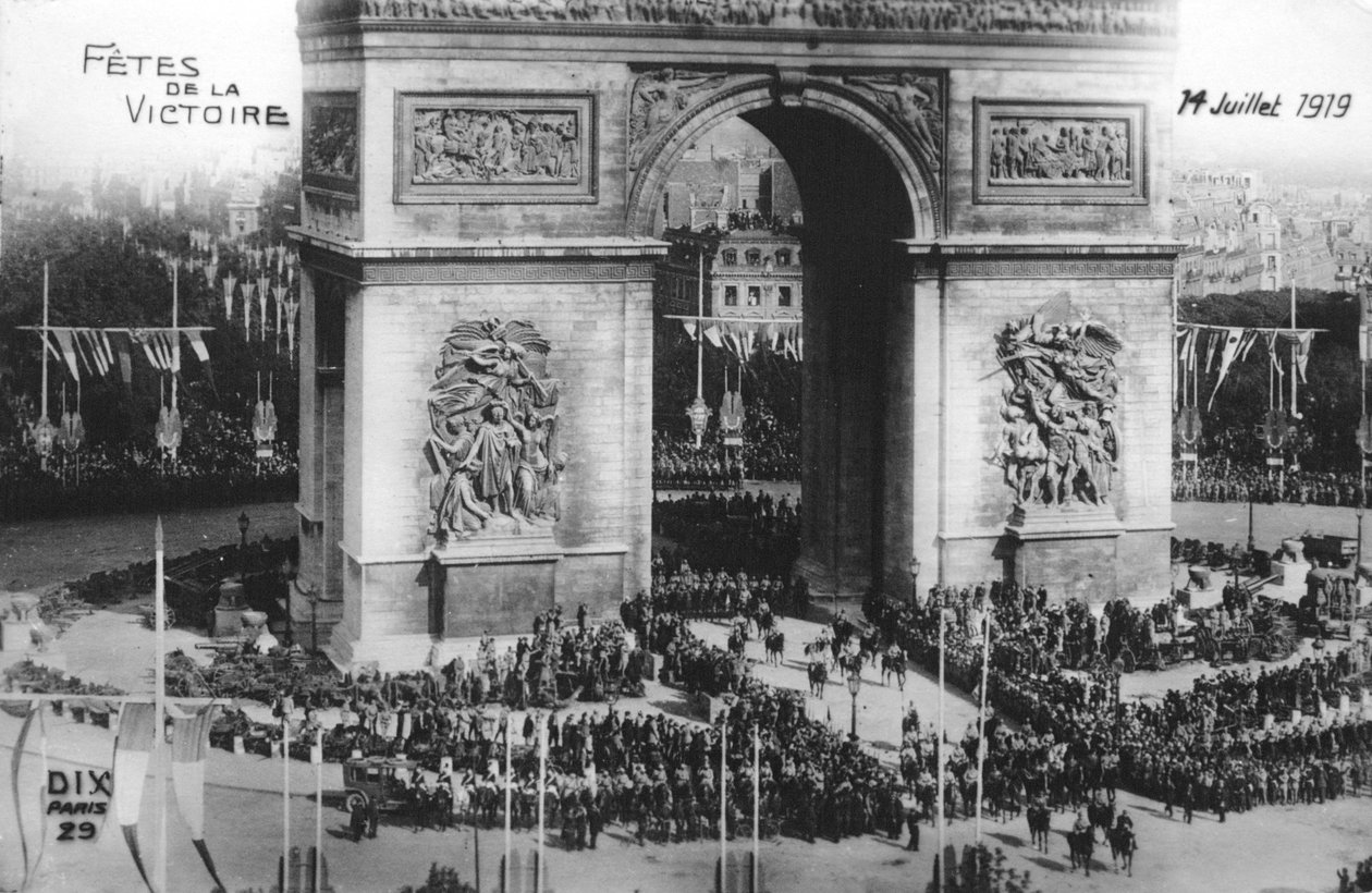Overwinningsparade, Parijs, 14 juli 1919 door Unbekannt