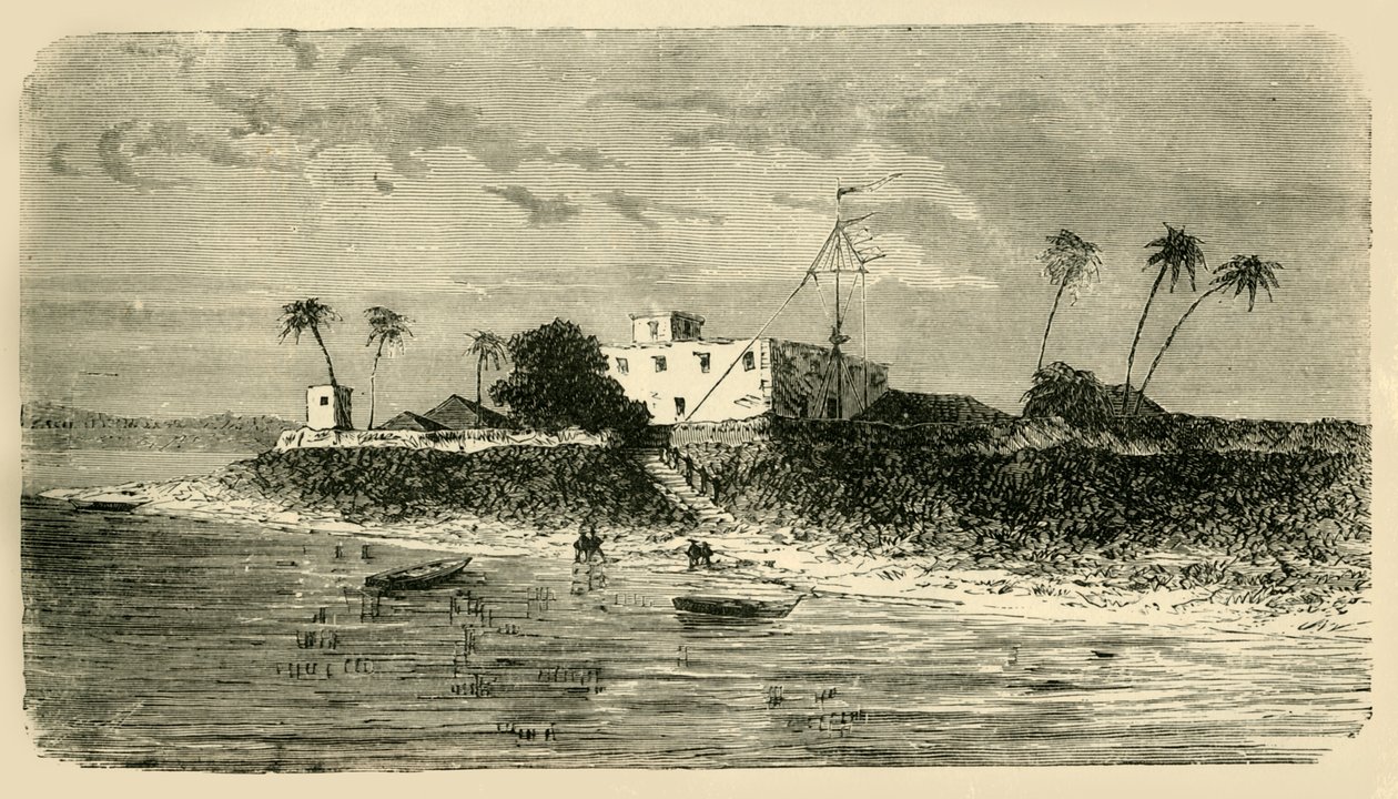 Uitzicht bij de monding van de Hooghly, 1890 door Unbekannt