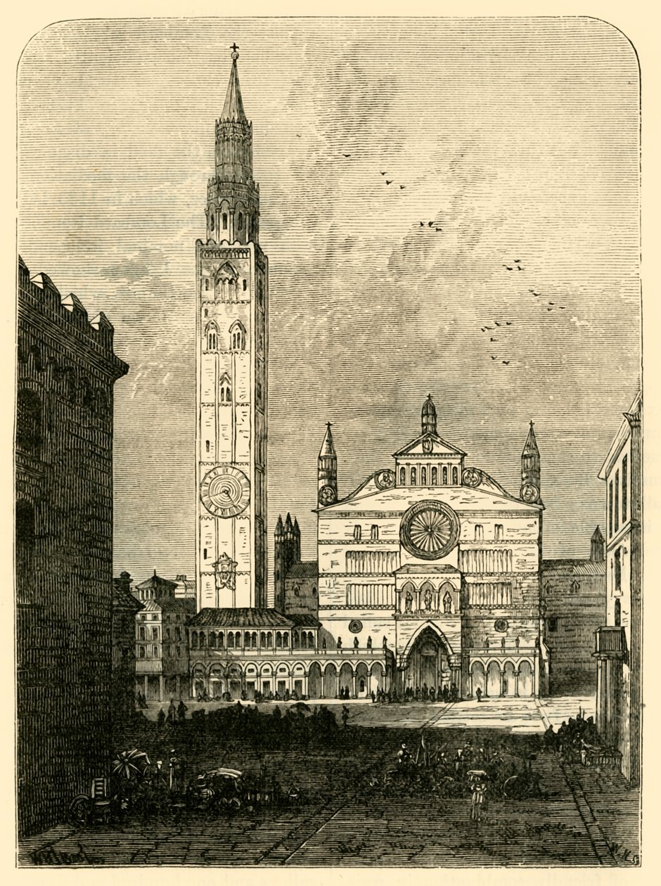 Uitzicht in Cremona, 1890 door Unbekannt